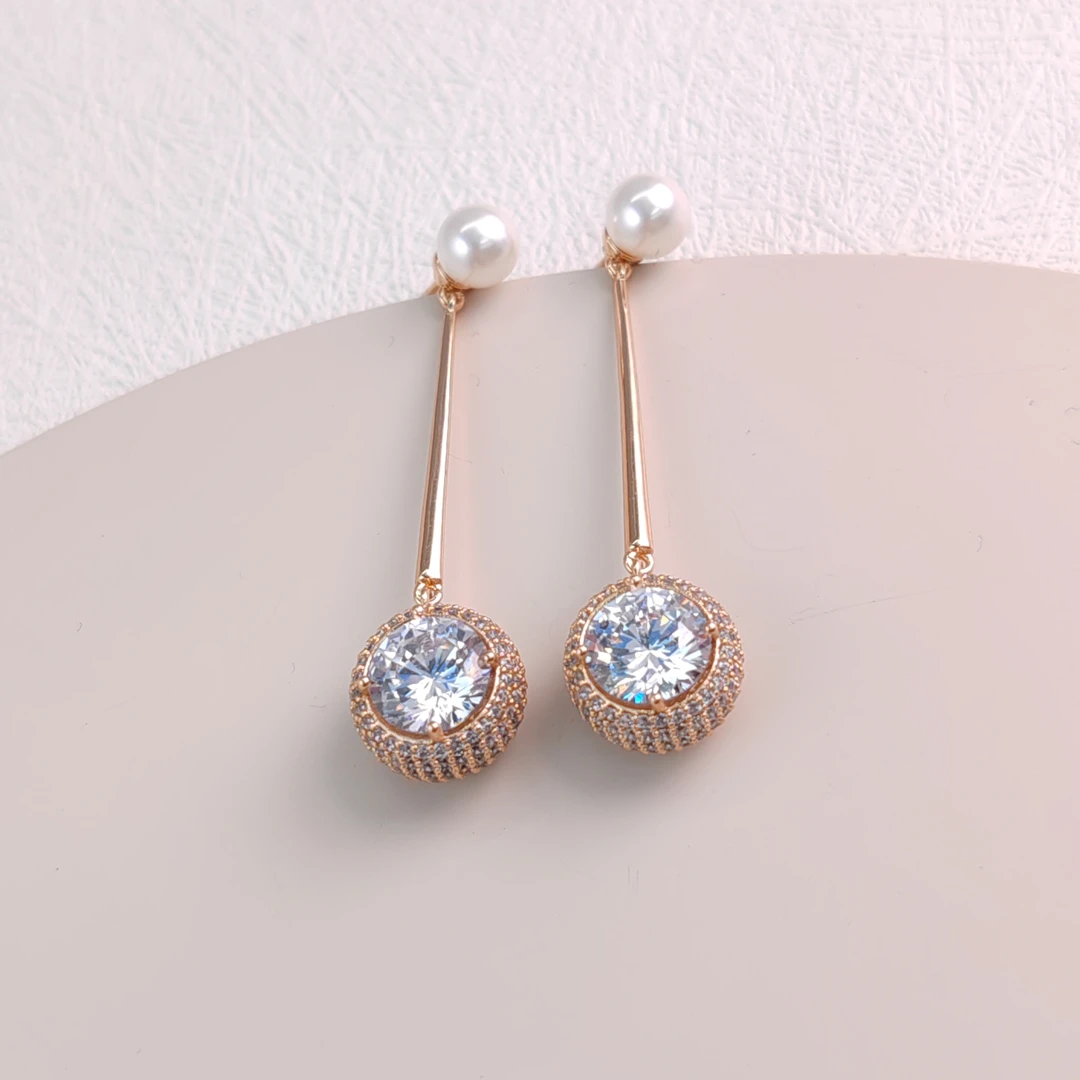 XUPING/旭平首饰 合金合成锆石耳饰 年终狂欢耳钉 GDM X000652503