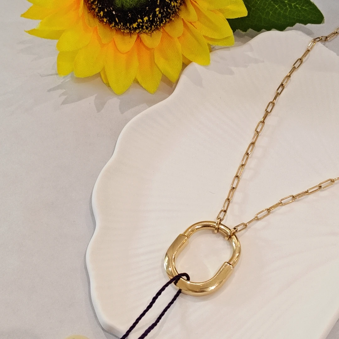 lock项链/k黄/46cm/盒蒂芙尼项链