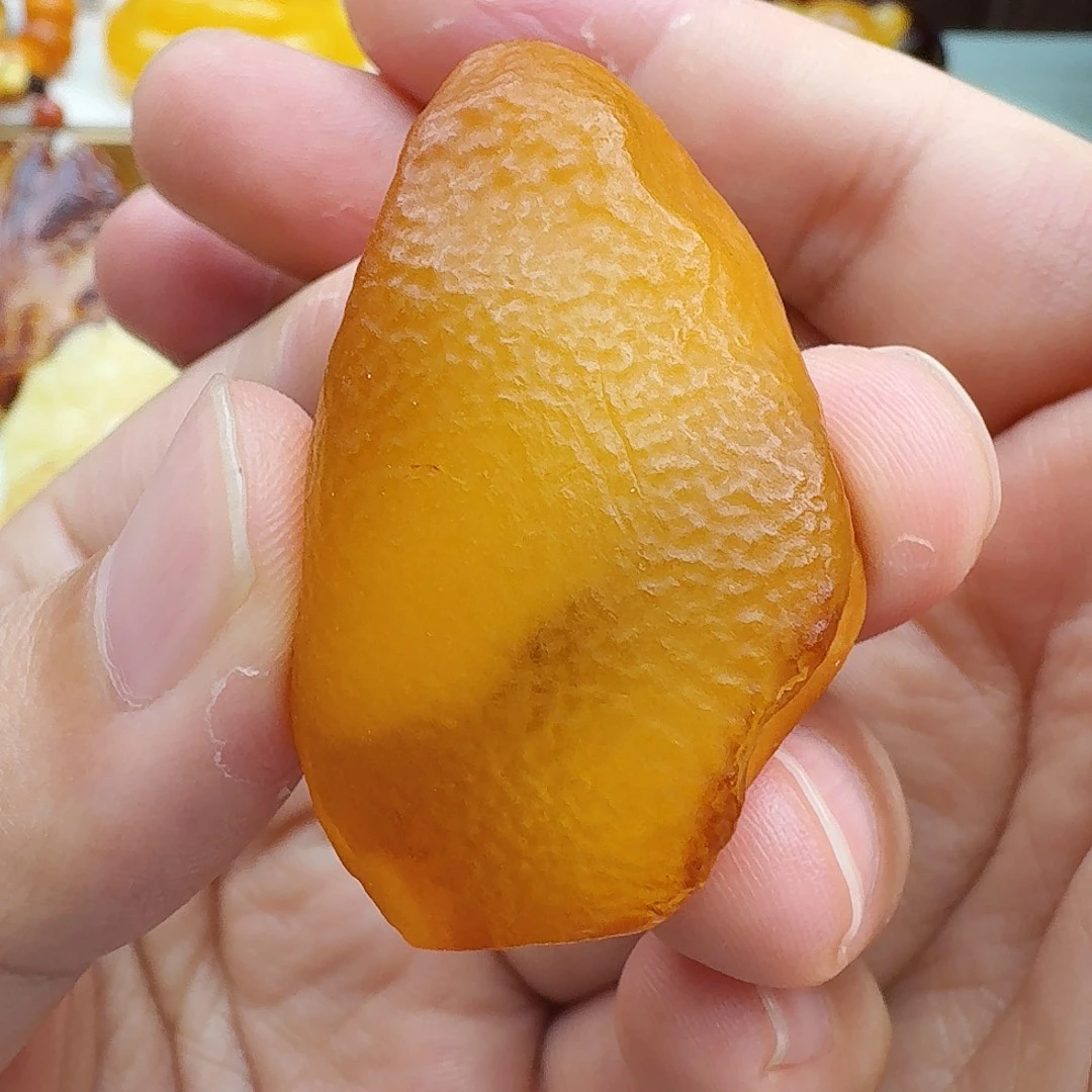 蜜蜡未镶嵌颈饰天然保真假一赔十115