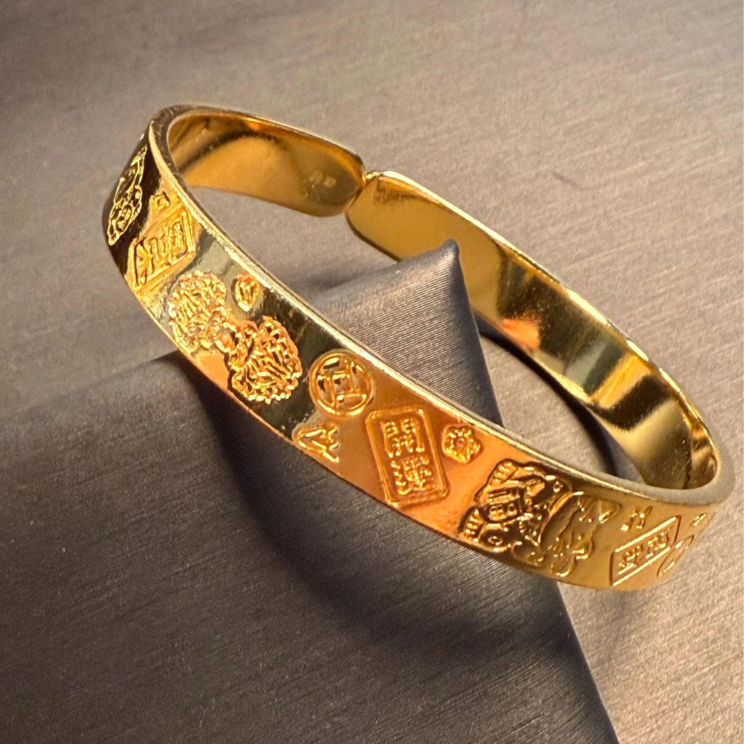足银手镯 吉言金手镯