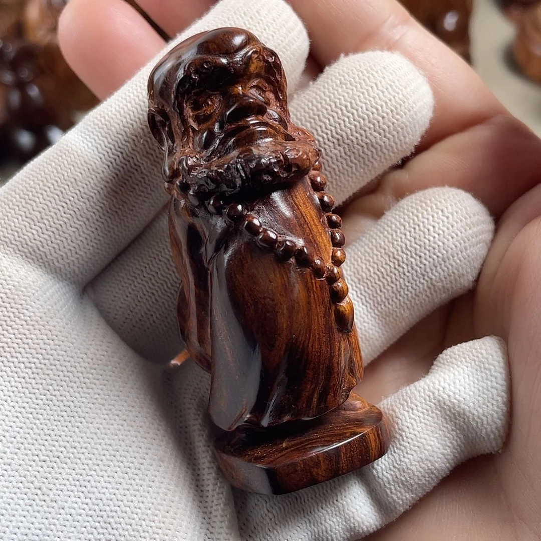 黄花梨/降香黄檀达摩把件