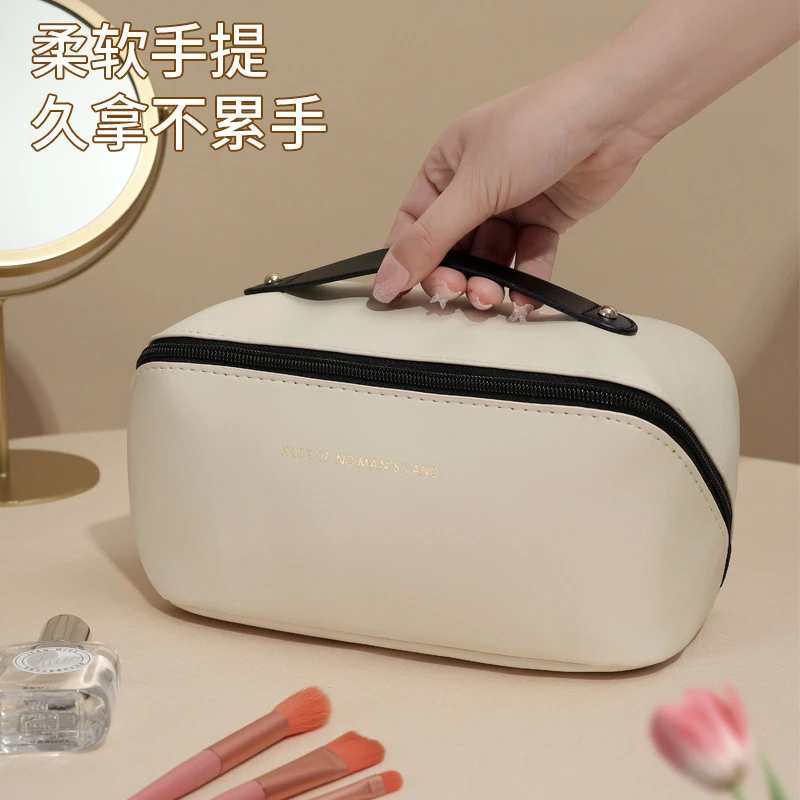 直销大容量收纳包PU皮手提旅行出差便携2024新款枕头化妆包