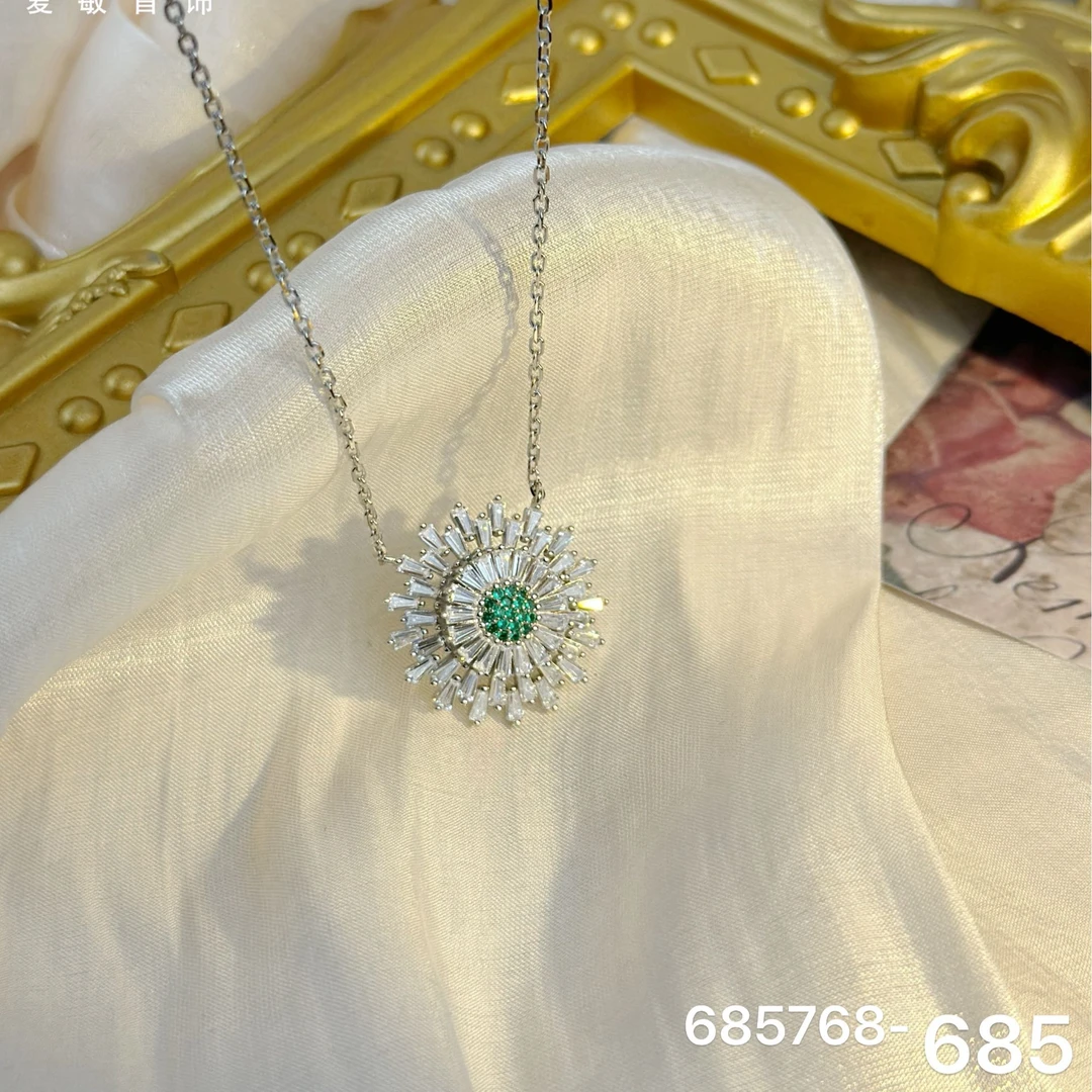 吊坠925银仿珍珠 爱敏首饰银项链685768