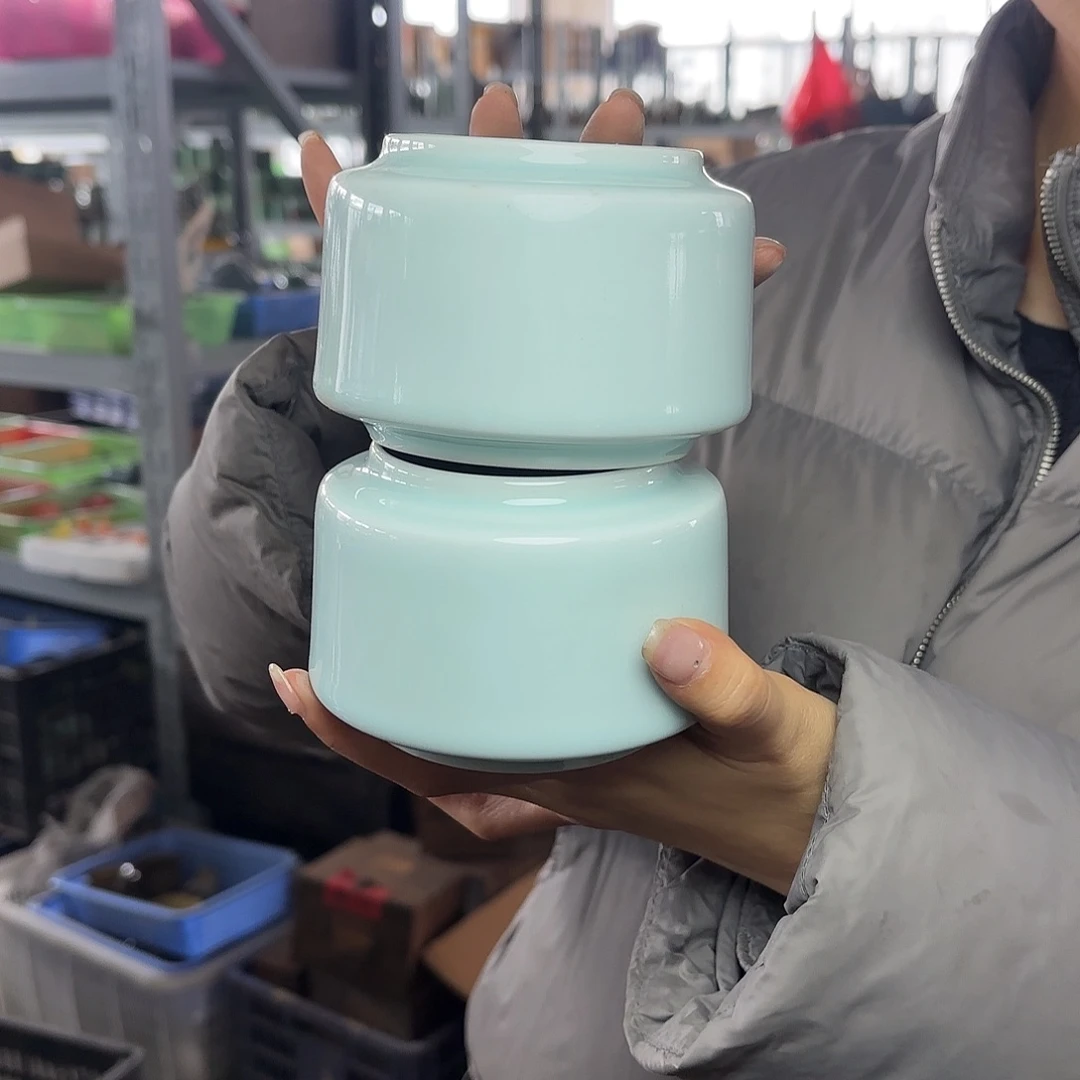 龙泉云间青瓷小米茶器