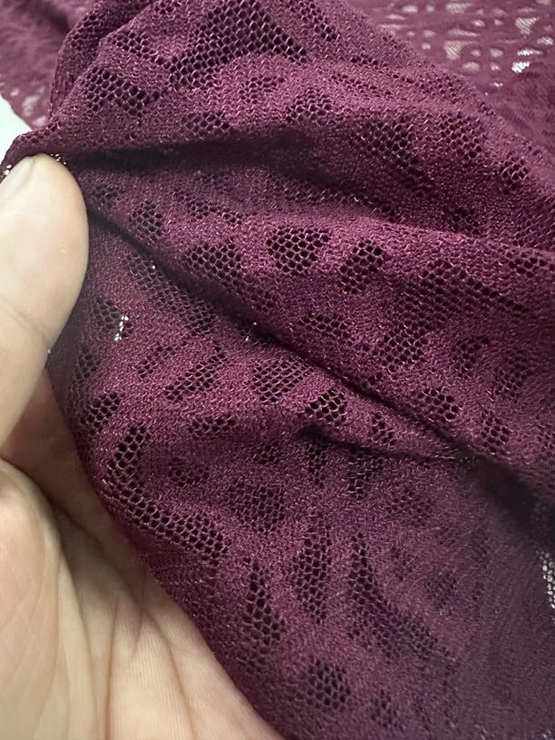 酒红色BBL一米布料