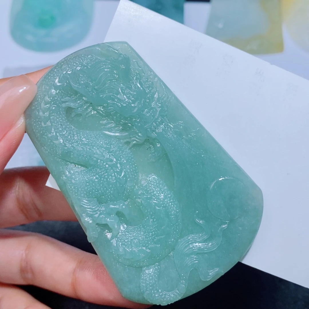 定制翡翠未镶嵌毛货翡翠挂件