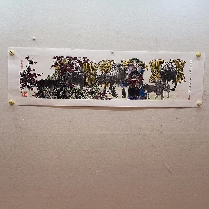 国画潘文博作品手绘