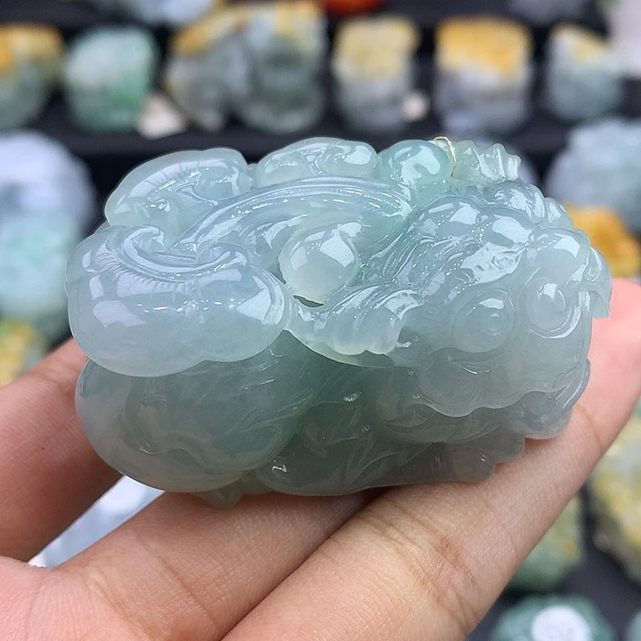 北***2颈饰未镶嵌翡翠天然缅甸翡翠