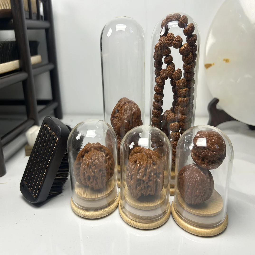 文玩密封罐高透玻璃瓶沉香手串核桃佛珠密封收纳罐展示盒养浆罐