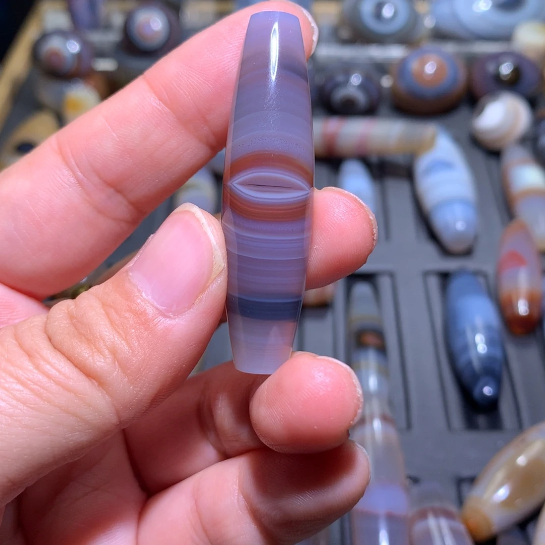 青***吟玛瑙/玉髓未镶嵌颈饰