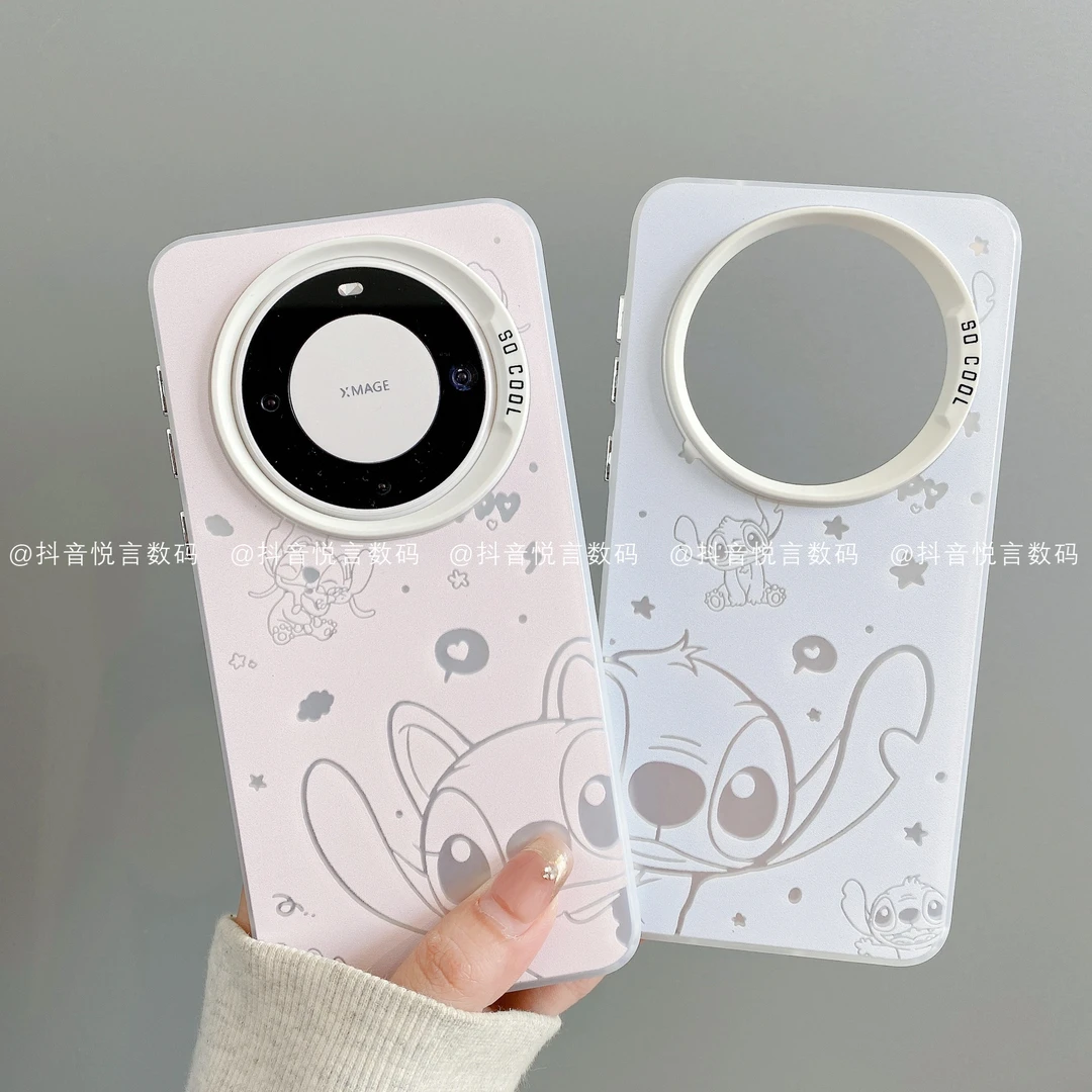 磨砂彩银适用华为mate70pro/60/50/40/30苹果16pro史迪奇潮手机壳