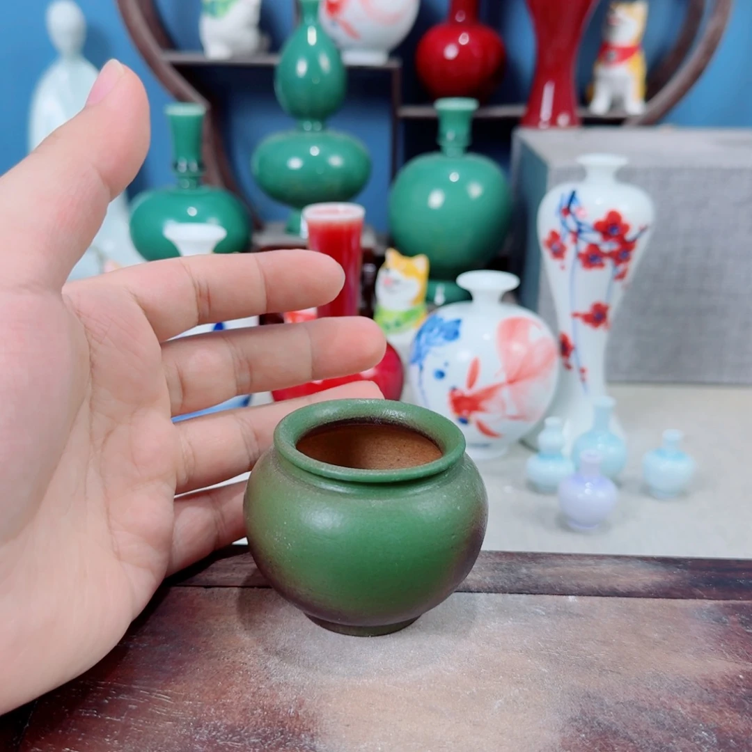 陶瓷手工小花器摆件