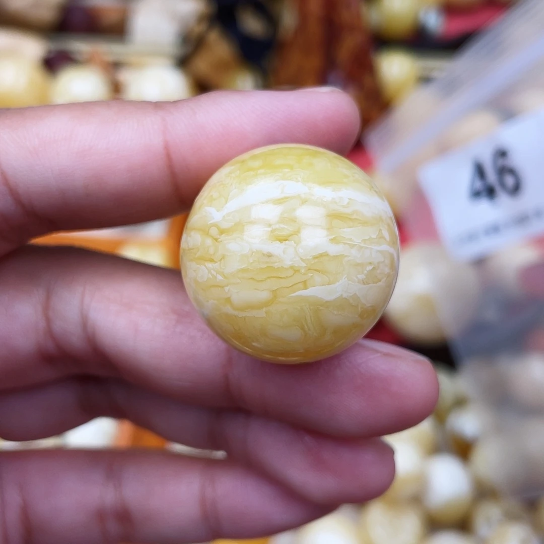 蜜蜡未镶嵌珠宝奇石粉26.7虎皮