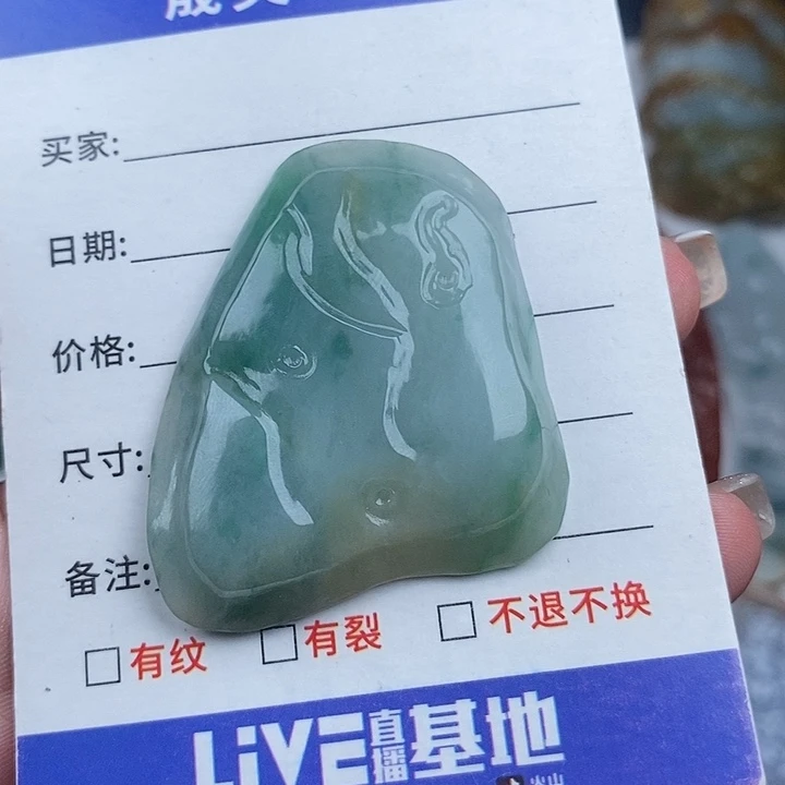 颈饰未镶嵌翡翠天然