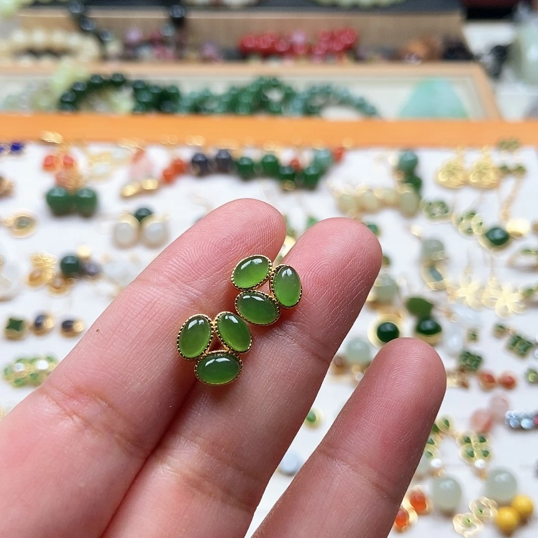 手链银S925镶嵌和田玉