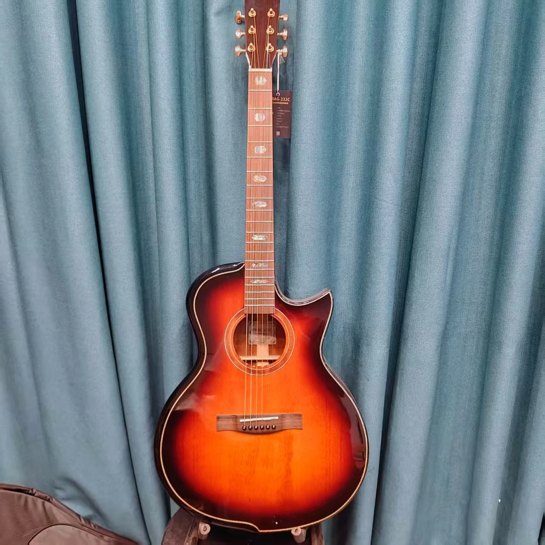 跨年专属手工全单民谣木吉他 38寸