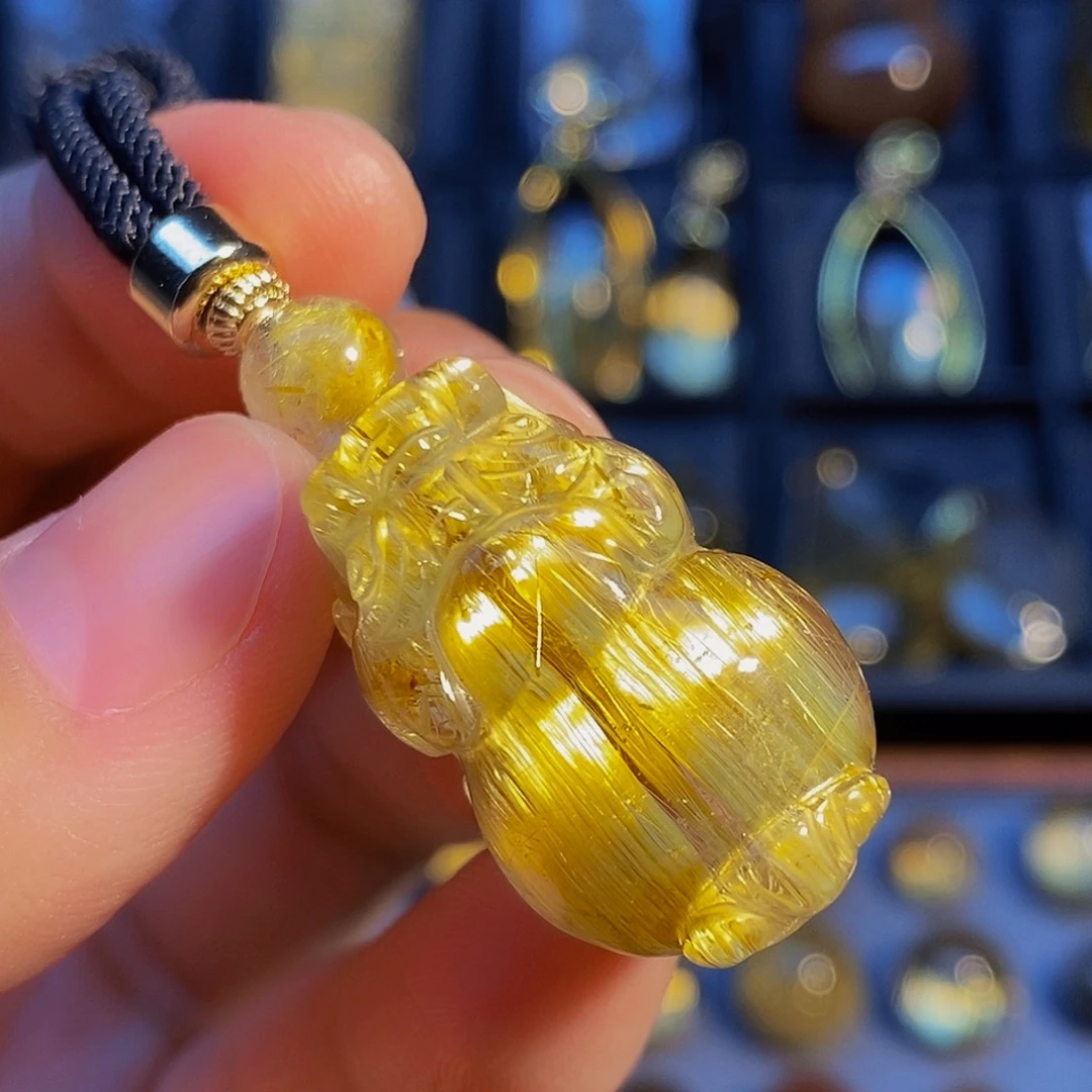 水晶颈饰未镶嵌天然钛晶貔貅吊坠