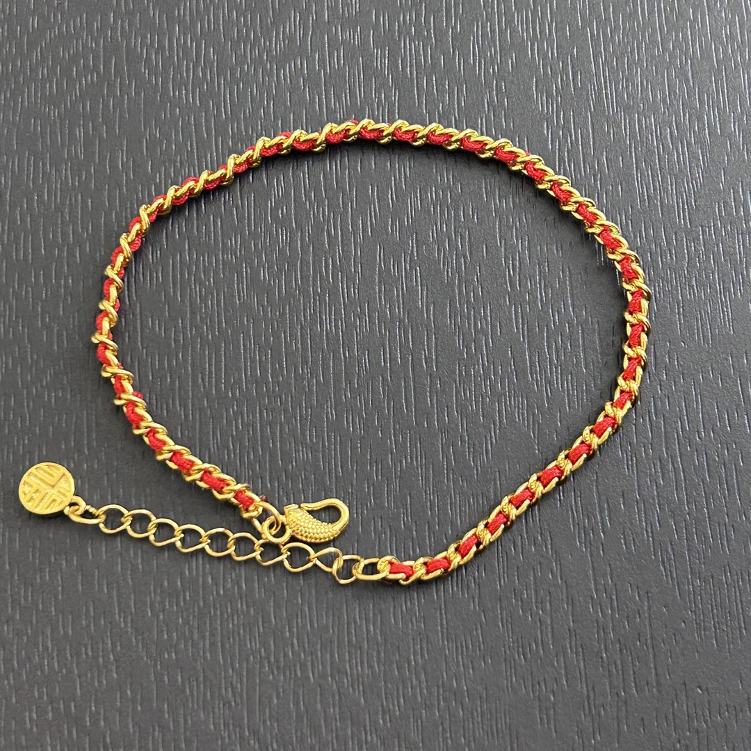 925银手链 【店长专享】925银锦鲤小红绳手链YS513