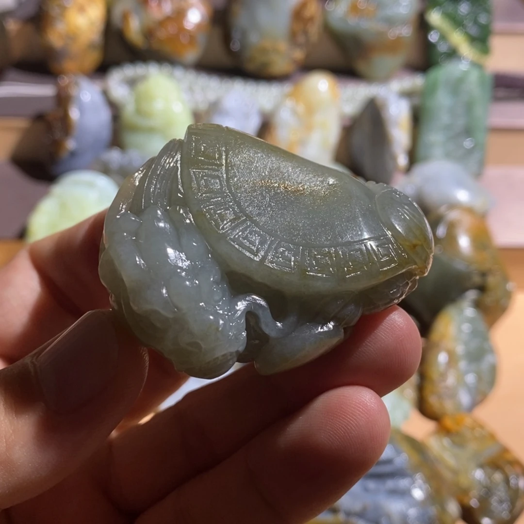 大***地和田玉未镶嵌把件