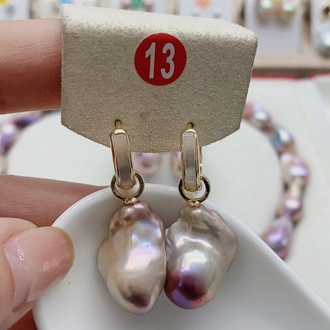 【闪购商品】淡水珍珠耳饰银S925镶嵌