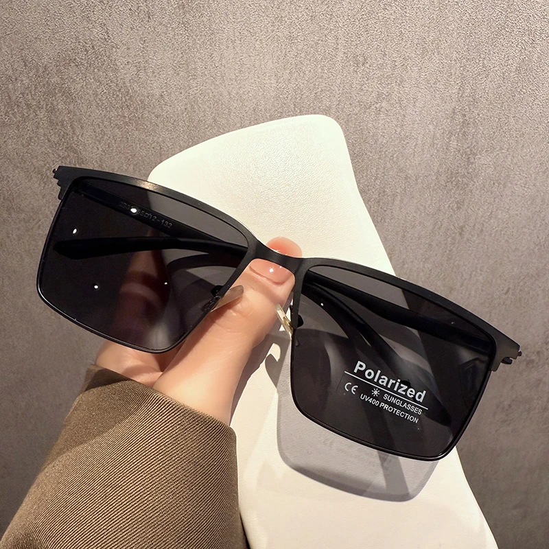 男士大框显脸小墨镜2025新款开车驾驶专用偏光太阳镜复古户外出游