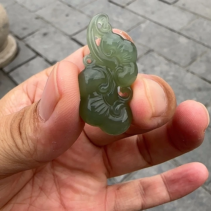 颈饰未镶嵌和田玉（碧玉）多样性发货拍一发一卡35