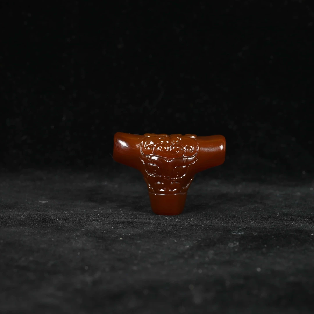 明代勾云纹兽面三通/MNL.027754/集萃斋