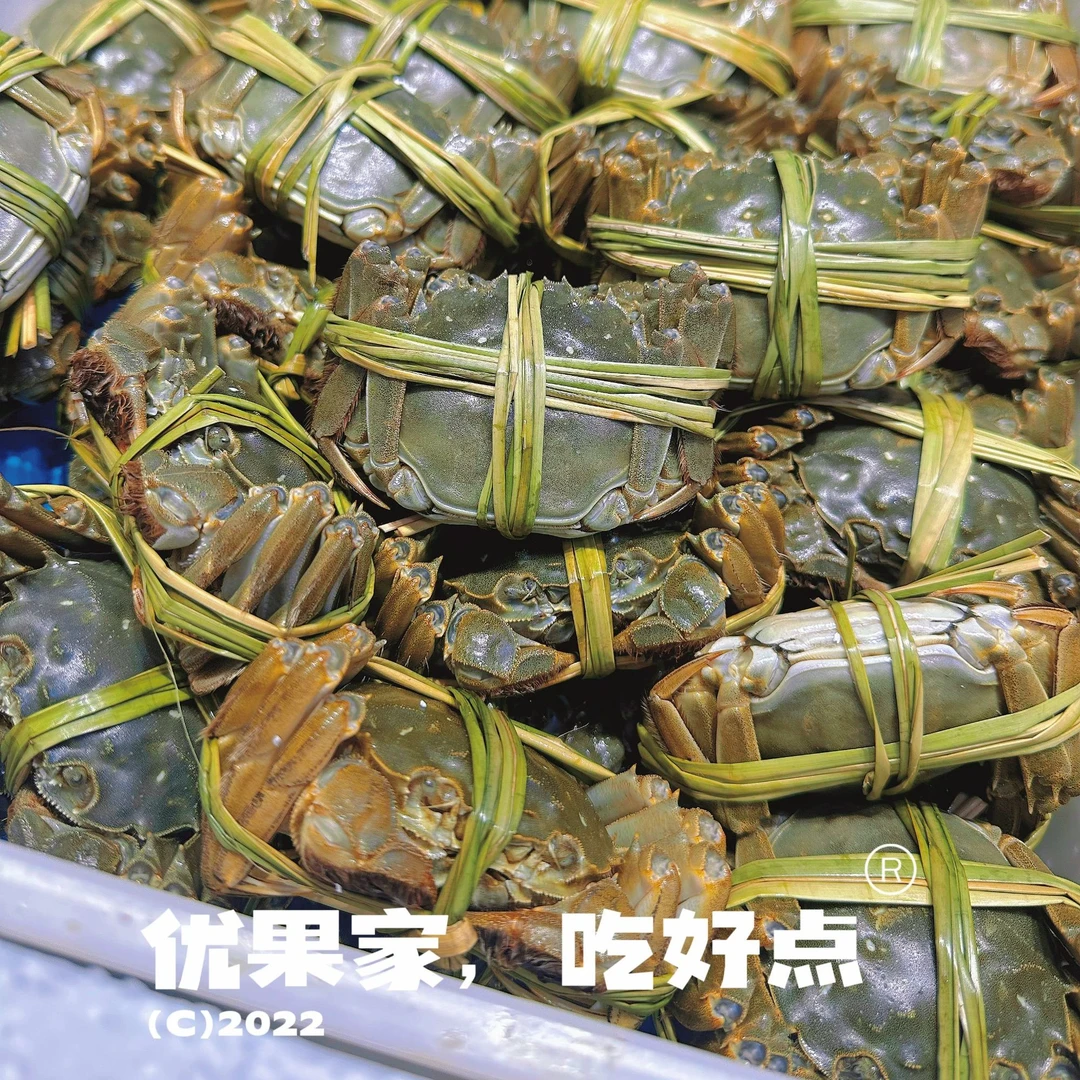 【优果家】黄河口大闸蟹 ①1.4-1.7两 19.9/只  ②1.8-2.2两 29.9/只