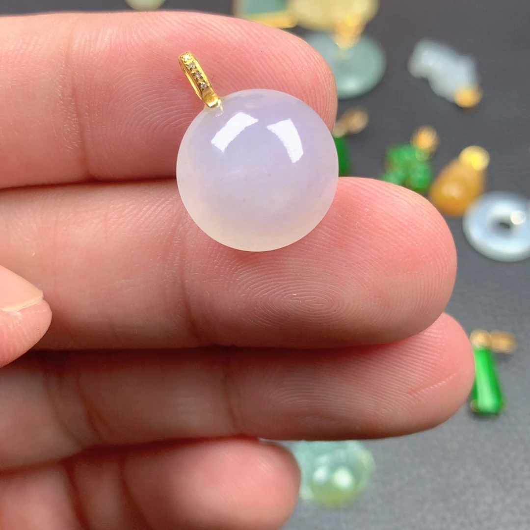 【闪购商品】颈饰18K金镶嵌翡翠翡翠