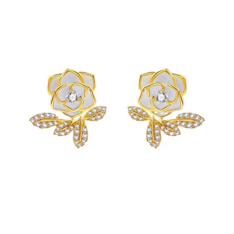 铜合金耳饰 高级感设计师轻奢款耳钉耳饰~7390