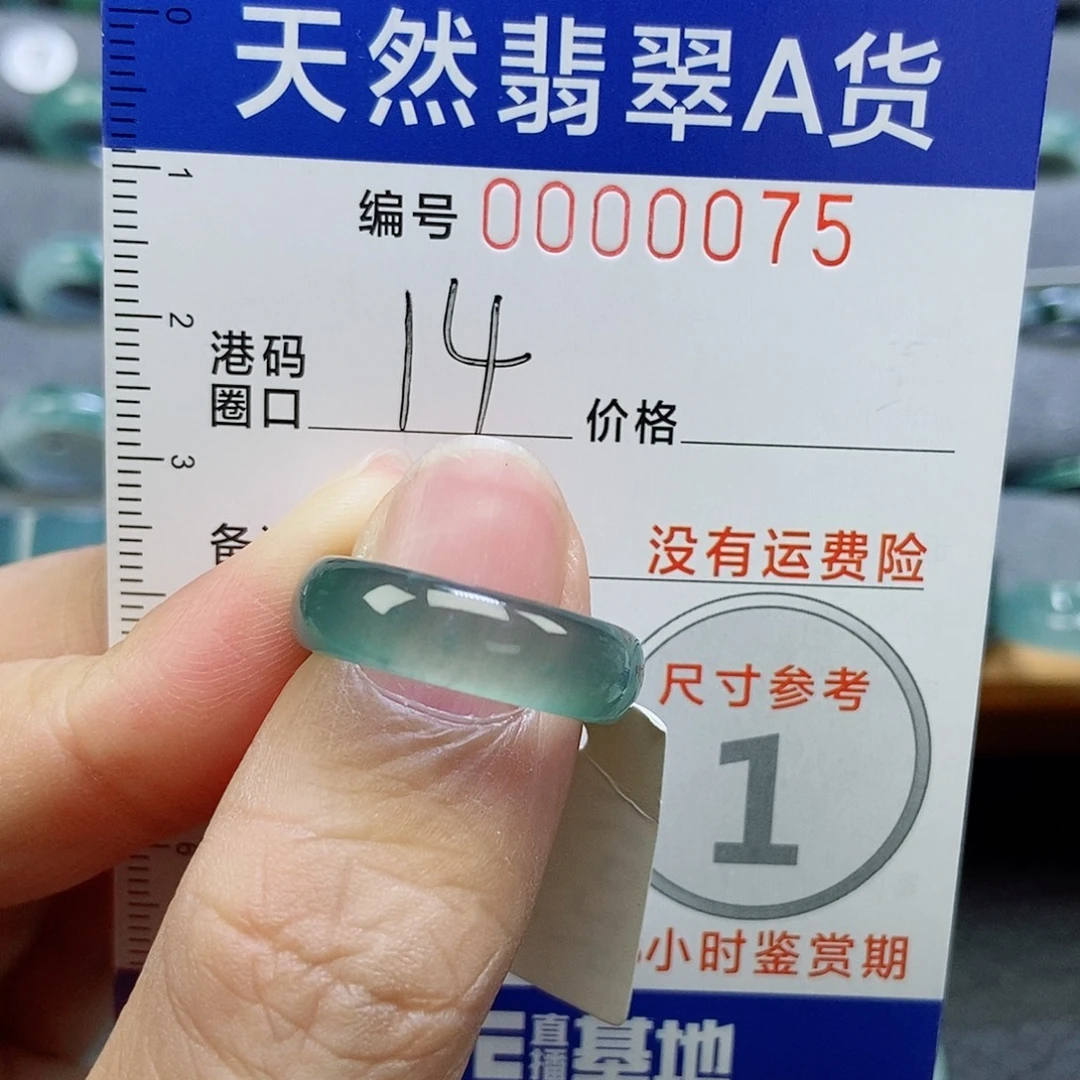 翡翠未镶嵌戒指天然