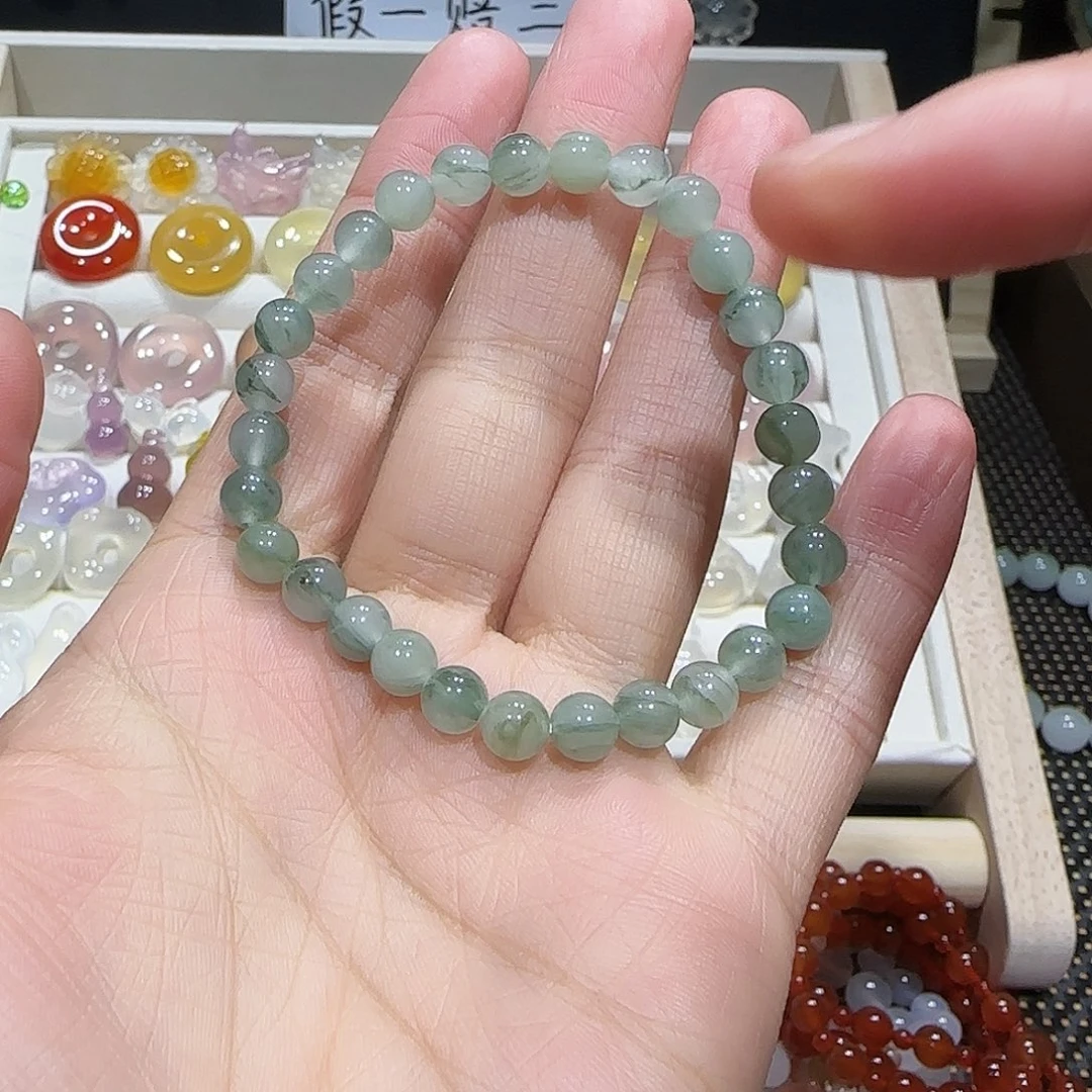 玛瑙/玉髓未镶嵌手镯天山翠手串