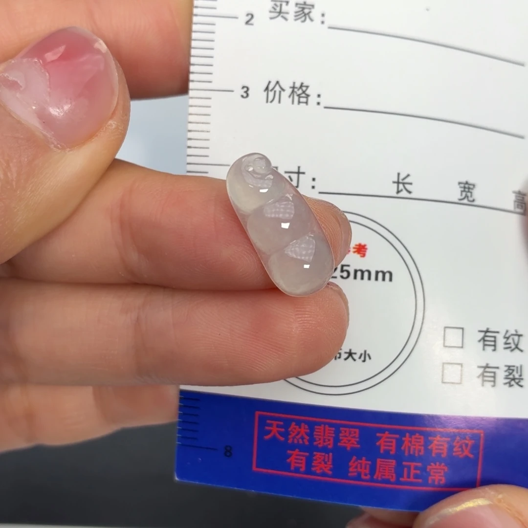 翡翠未镶嵌颈饰豆子