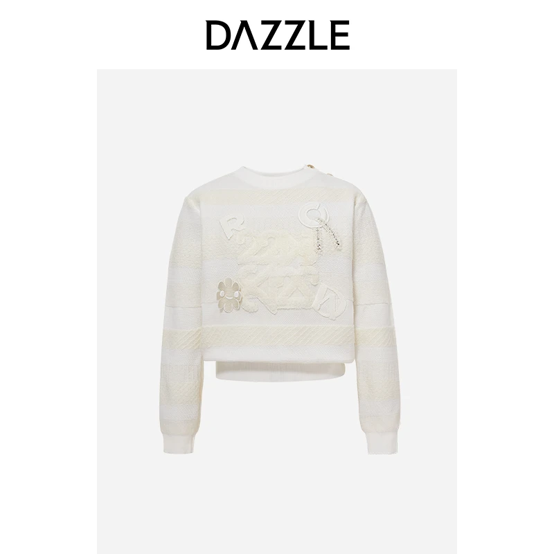 DAZZLE地素童趣减龄立体毛衣女2E1E457