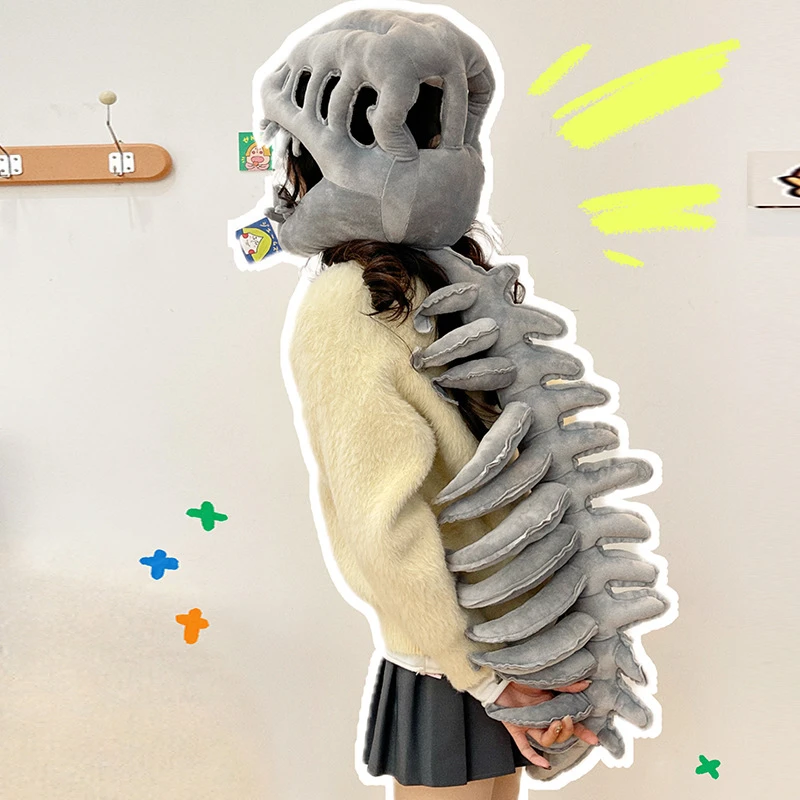 中华恐龙园恐龙骨架面具头套装扮儿童成人扮演暴龙头骨服饰道具