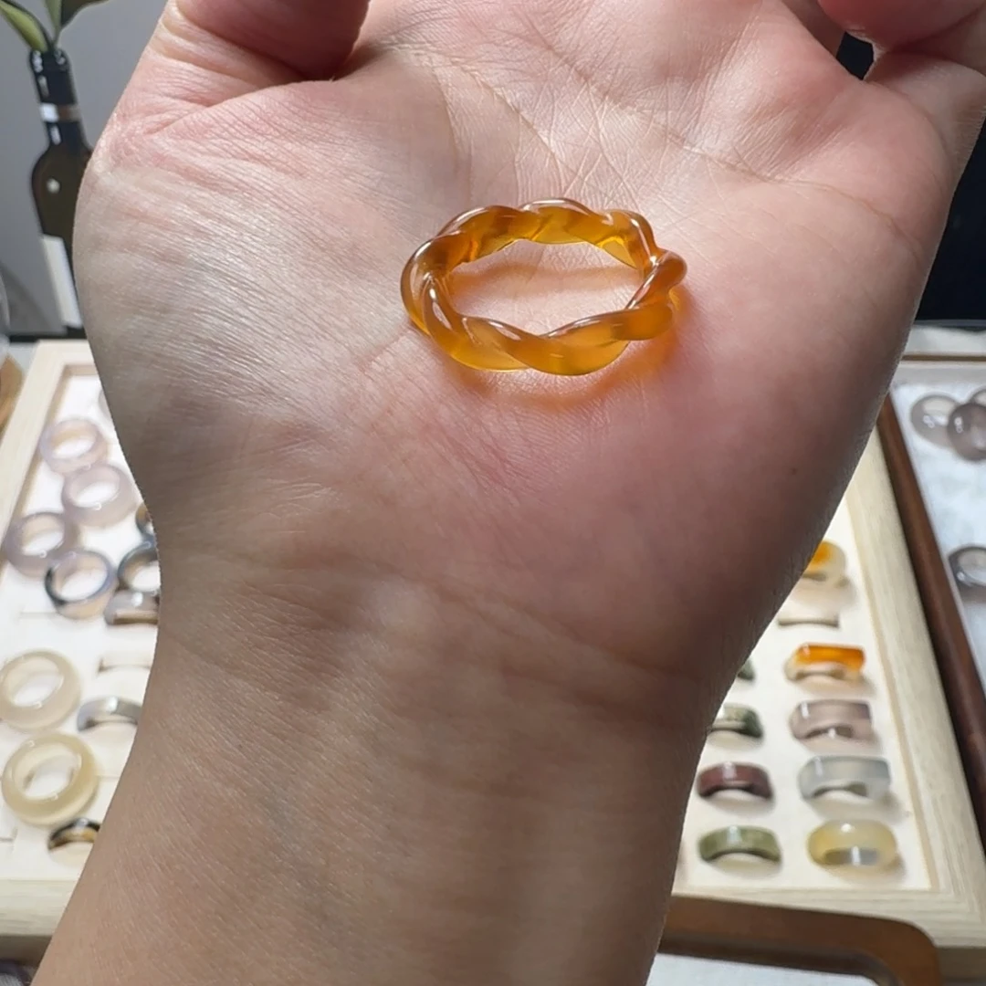 未镶嵌戒指玛瑙/玉髓818港18