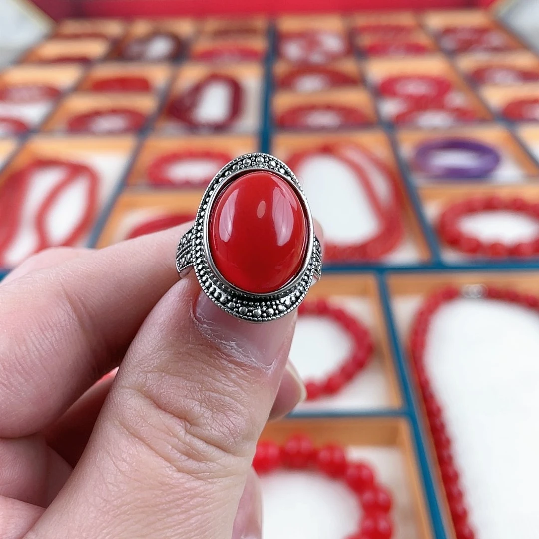 【闪购商品】合金戒指玛瑙/玉髓