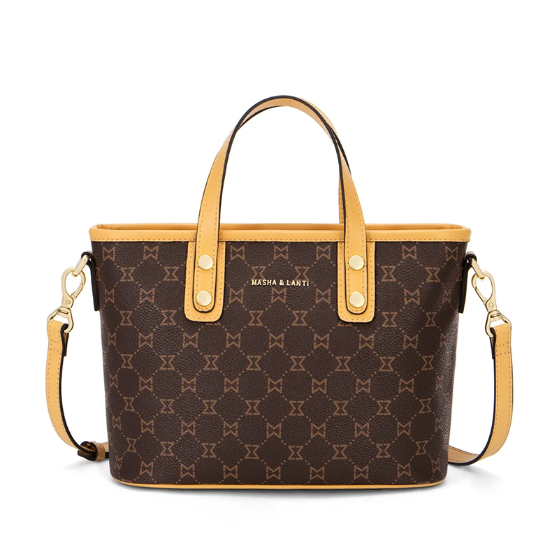 简约风大托特卡位单肩包法式休闲耐脏轻奢3138