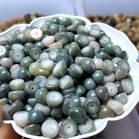 白玉菩提吊坠白玉菩提13蒜瓣30颗卡灯牌宠20颗