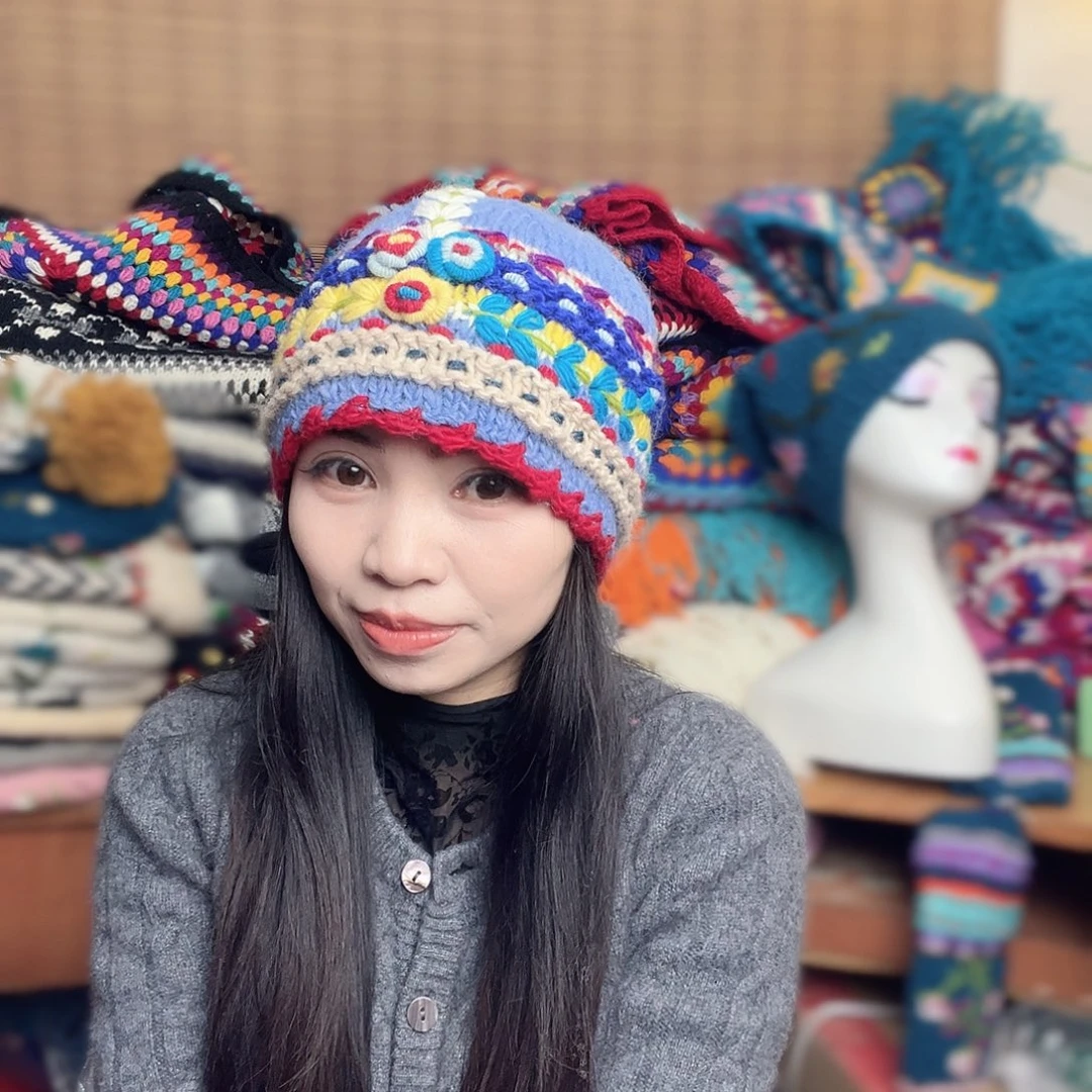 羊毛手工羊毛帽子