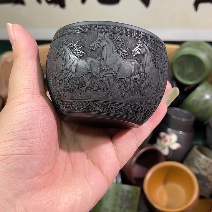 茶杯紫砂全手工紫砂主人杯