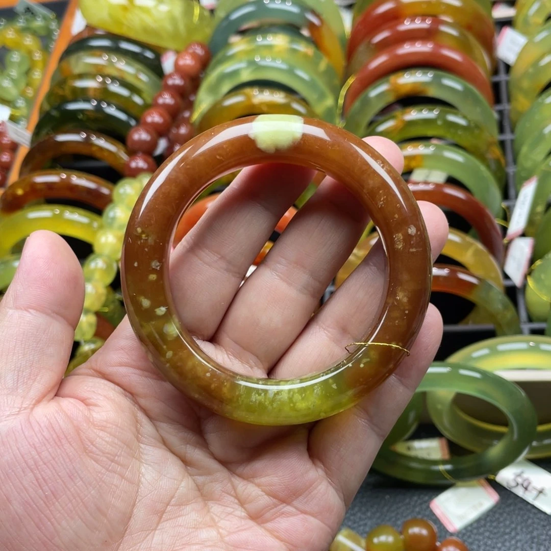 未镶嵌蛇纹石玉手镯