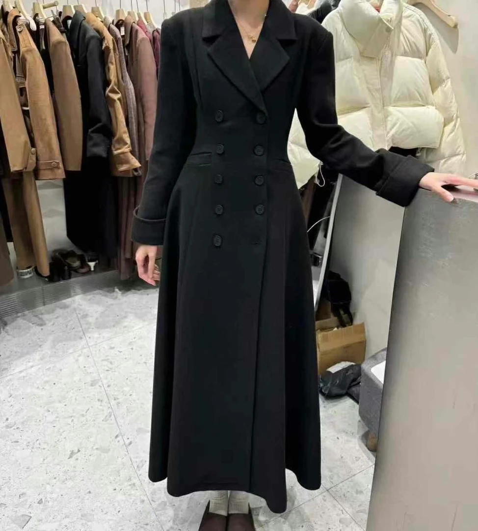 加绒高级迪丽热巴同款加绒大衣