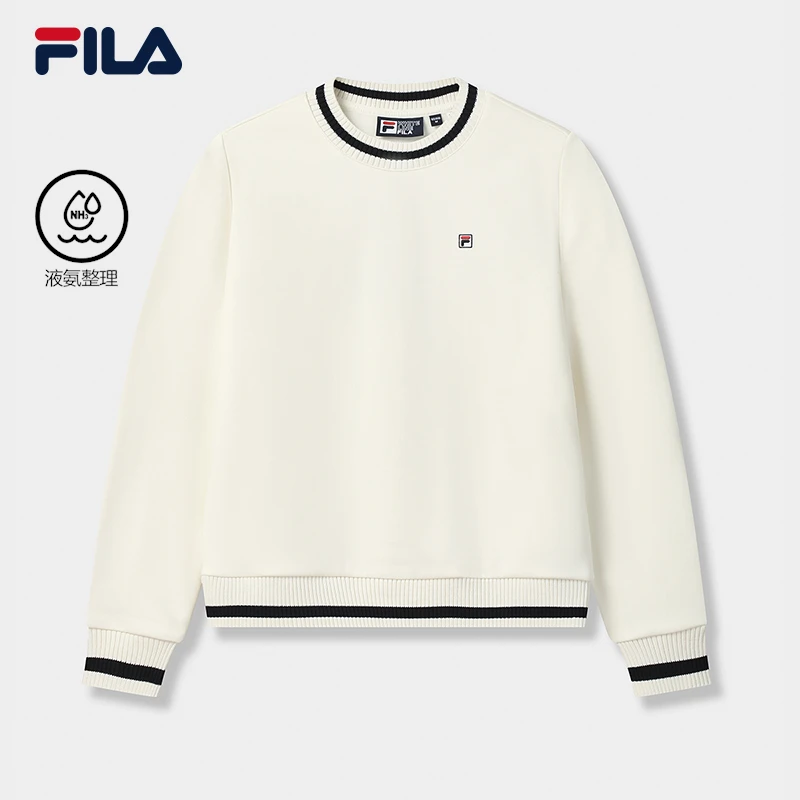 【双11好物】FILA/斐乐女冬季新款时尚经典圆领针织卫衣F11W548203F