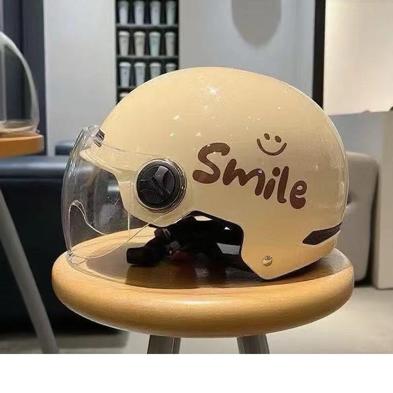 3C认证国标电动车头盔夏季防晒男女电瓶摩托车半盔情侣四季安全帽