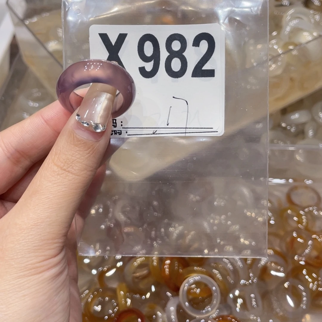 玛瑙/玉髓未镶嵌戒指982