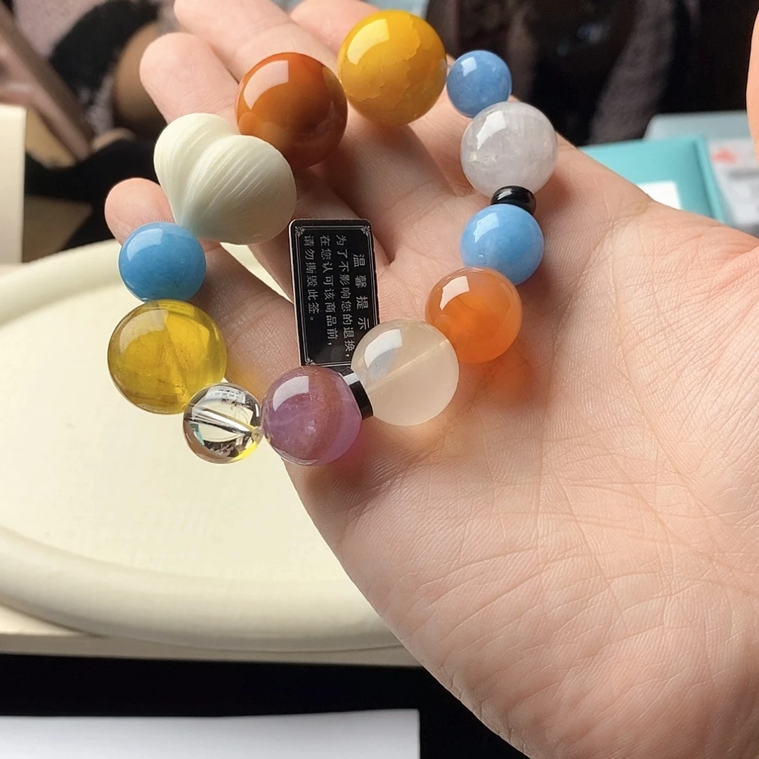 银S925镀金镶嵌手链水晶