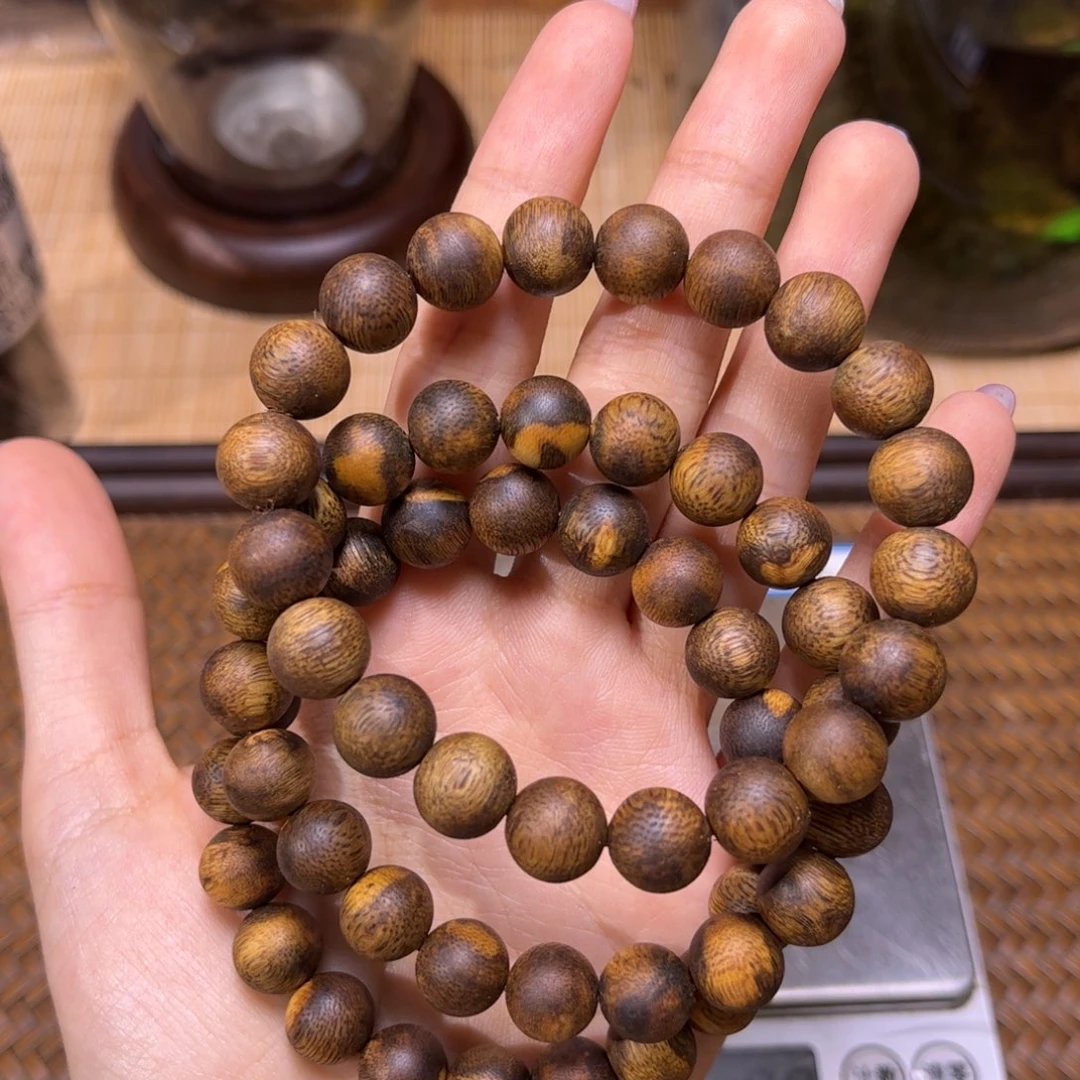 香榧木海南莺歌绿手串7.5克以上卡10多样性发一