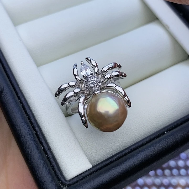 淡水珍珠项链银S925镶嵌11mm