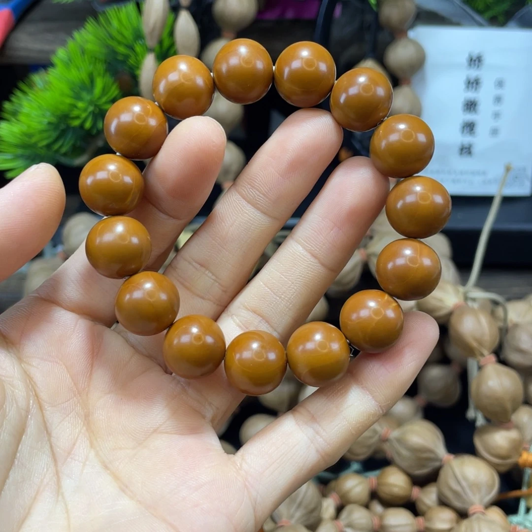 不***不吊坠橄榄核1.5正圆光珠老树
